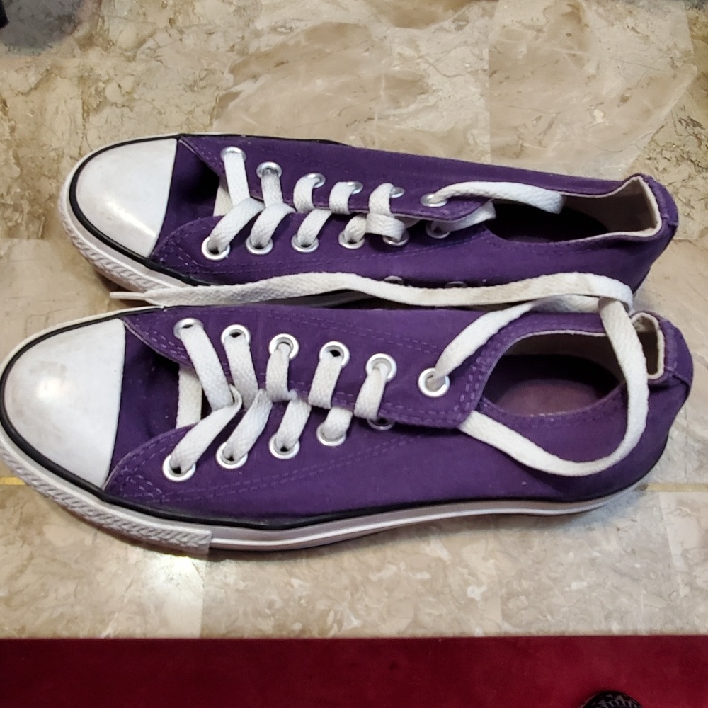 Used purple Converse